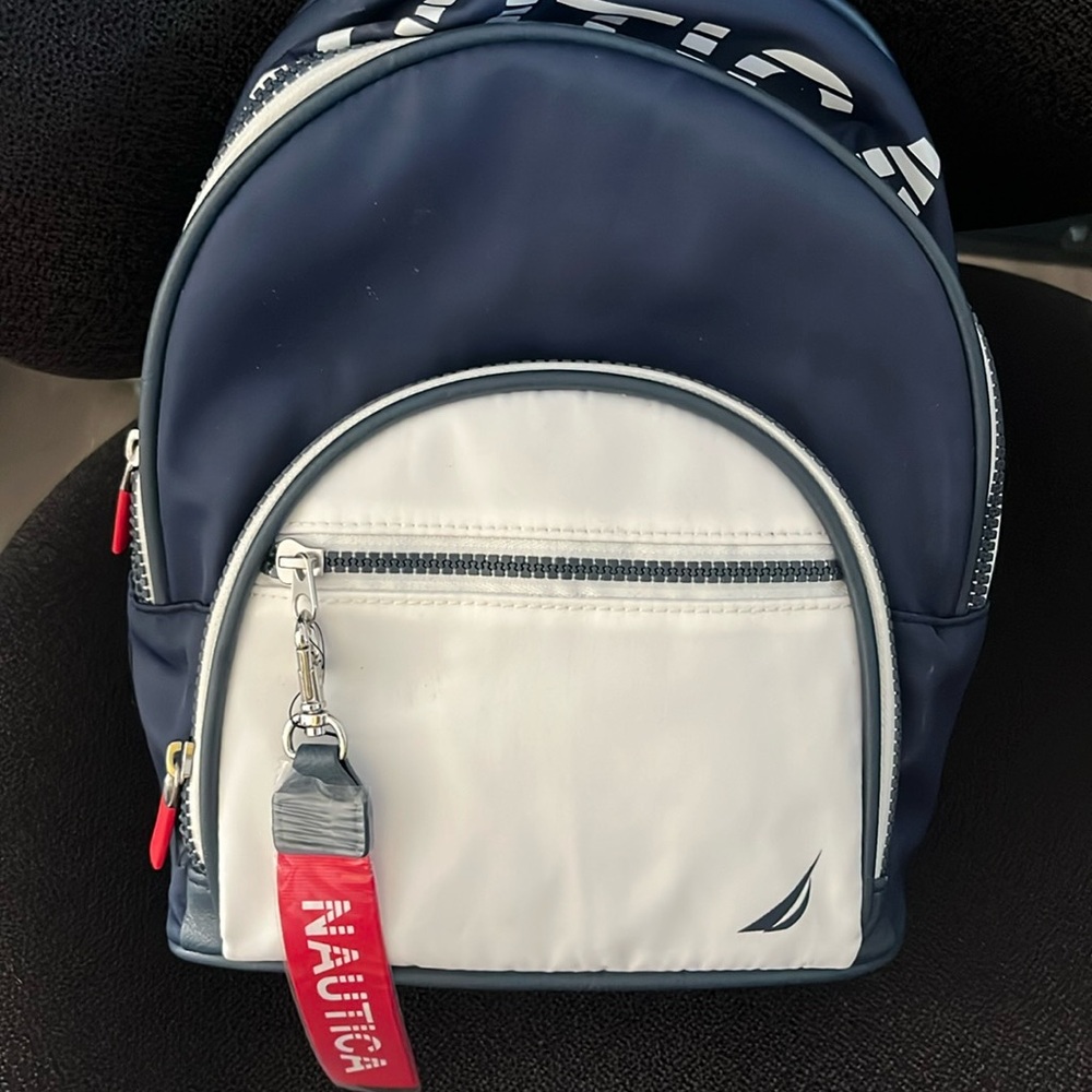 Nautical backpack purse